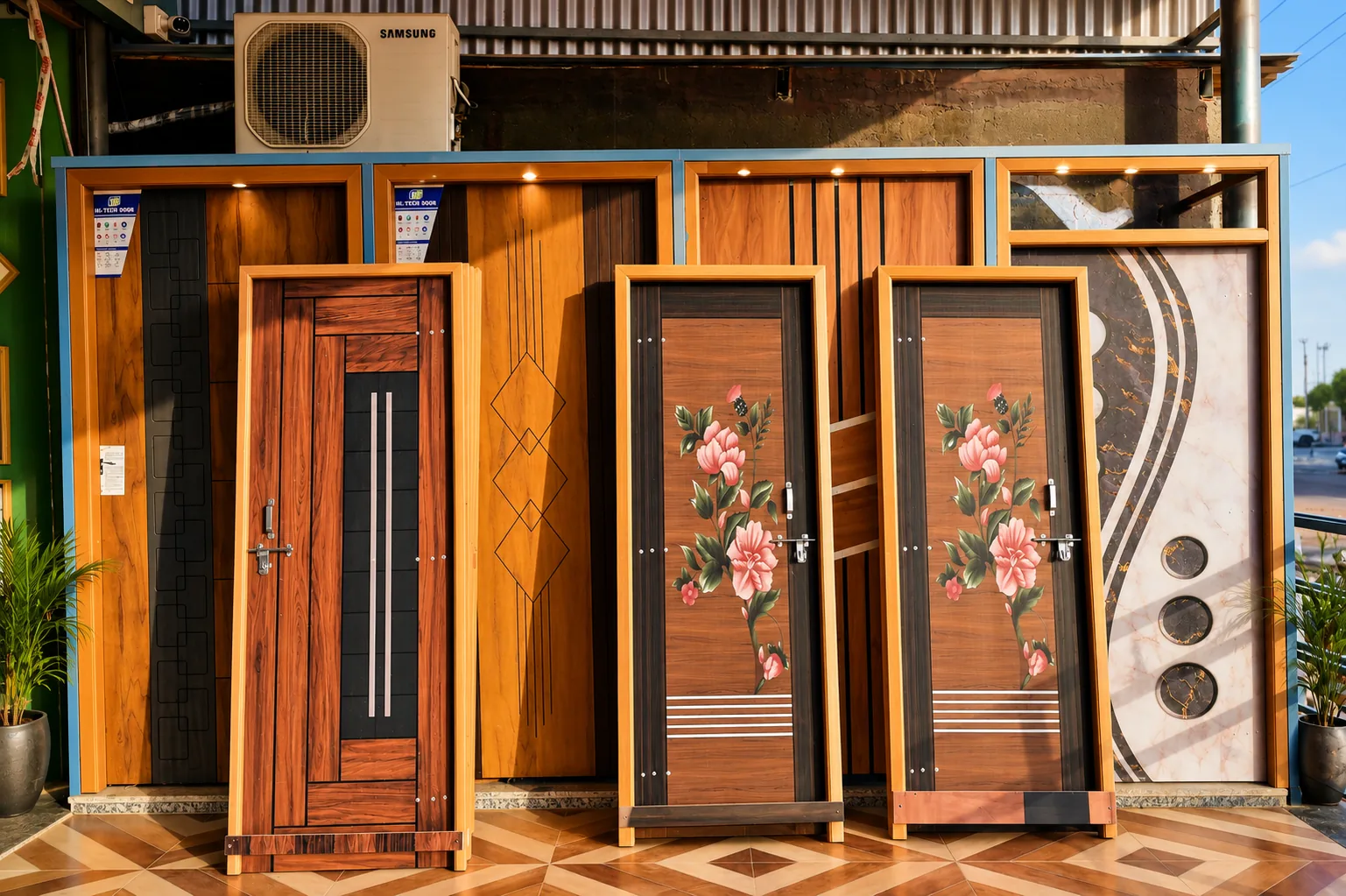 Variety of designer doors